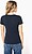 T-shirt de malha piqué de senhora com decote V K394 - imagem 5