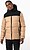 Parka acolchoada com capuz bicolor unissexo K6163 - imagem 5