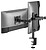 Suporte de Monitor para Mesa com Dois Braços para 2 Monitores 17-32 Polegadas com Braço Inclinável e Giratório 360º Máx. Vesa 100X100 Até 9KG por Monitor 650157 - imagem 5