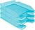 Tabuleiro de Secretaria Q-Conn Tabuleiro de Secretaria Q-Connect Plastico Turquesa Transparente KF-04200 - imagem 5