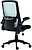 Cadeira q-connect escritorio alba malha base metalica alt max 1110 larg 610 prof 580 rodas premium cor preto e azul Cadeira q-connect escritorio alba malha base metalica alt max 1110 larg 610 prof 580 rodas premium cor preto e azul KF14193 - imagem 5
