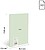 Milan 430 Libreta Encolada Formato A6 Cuadricula 5x5 - 48 Hojas de 95 gr/m2 - Microperforado - Tapa Blanda - Color Verde 57263G48GR - imagem 5