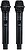Central 2x Microfones de Mão 2 Canais sem Fios UHF - FONESTAR SONAIR-2M - imagem 5