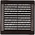 Grade de Ventilação Quadrada com Tampões 150x150x7mm ABS Castanho G-87723 - imagem 5