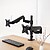 Tooq Suporte de Mesa com Braços Articulados para 2 Monitores de 17”-32” - Regulável em Altura, Giratório e Inclinável - Gestão de Cabos - Peso Máx 9kg x Braço - VESA 100x100mm DB1533TNR-B - imagem 5