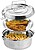 Marmita Metálica De Aço Inoxidável COM 2 Pratos Ø 18 cm. Lunch Box, Marmita Metálica, Porta Alimentos Metálico, Marmita Aço Inoxidável COM 2 Pratos Ø 18 cm - imagem 5