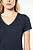 T-shirt de malha piqué de senhora com decote V K394 - imagem 6