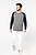 Sweatshirt BIO bicolor de homem com decote redondo e mangas raglan K491 - imagem 6