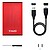 Tooq Caixa Externa HDD/SSD 2.5” até 9,5mm SATA USB 3.0 - Cor Vermelha - imagem 6