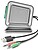 Auto-falantes NGS SB210 2.0 12W - Alimentação por USB - Entrada Jack - Controlo de Volume Integrado - Cor Preta - imagem 6
