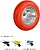 Roda Carrinho de Mão Obra/ Jardim Maciça Aro Aço ”Plus” Laranja Inimputável, Roda Carrinho de Mão Com Eixo Ø 19 mm Roda Ø 35 cm - imagem 6