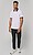 T-shirt lifestyle com colarinho tipo polo unissexo PA497 - imagem 7