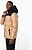 Parka acolchoada com capuz bicolor unissexo K6163 - imagem 8