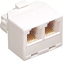 Ficha Dupla Telefone RJ11 4 Pinos