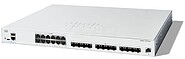 Cisco Catalyst 1300-24XTS - Interruptor - L3 - inteligente - 12 x 10 Gigabit Ethernet + 12 x 10 Gigabit SFP+ - montável em trilho C1300-24XTS