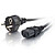 C2G Universal Power Cord - Cabo de alimentação - IEC 320 EN 60320 C13 (F) - para - NEMA 5-15 (M) - 5 m - moldado C2G-88546 - imagem 1