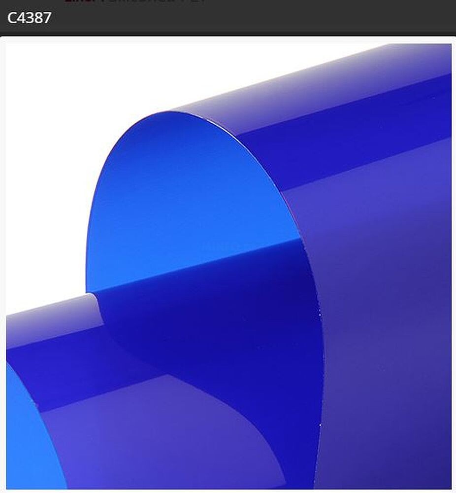 Vinil de Corte Transparente Hexis C4000 Azul Marinho Brilho C4387B
