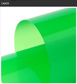 Vinil de Corte Transparente Hexis C4000 Verde Claro Brilho 1...