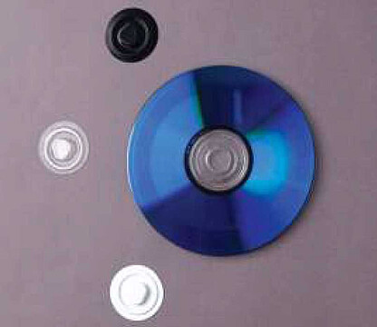 Autocolantes circulares para fixar CD : Cor Translucido : ( Venda a Unidade )