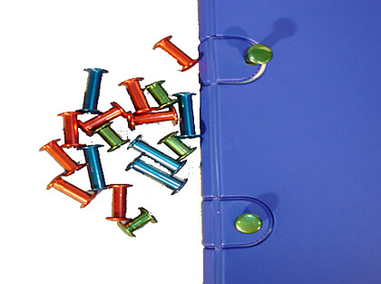 Parafusos de rosca metálicos coloridos com 15 mm - Cor: Azul ( venda Multiplos 20 )