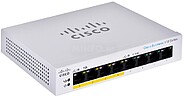 Cisco Business 110 Series 110-8PP-D - Interruptor - sem gestão - 4 x 10/100/1000 (PoE) + 4 x 10/100/1000 - desktop, montável em trilho, montável na parede - PoE (32 W) - alimentação DC CBS110-8PP-D-EU