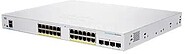 Cisco Business 250 Series CBS250-24FP-4X - Interruptor - L3 - inteligente - 24 x 10/100/1000 (PoE+) + 4 x 10 Gigabit SFP+ - montável em trilho - PoE+ (370 W) - remanufacturado