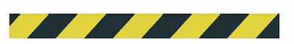 PACK 5 ROLOS FITA AMARILLO/PRETA BOBINE 200M