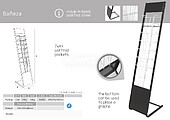 Porta Folhetos BANEZA p/ A4 1360X280mm c/ 7compartimentos