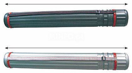 Tubo extensível e portatil para impressões - Graphic Case : 107mm 779-1280mm “CINZENTO” pag90 cat2010
