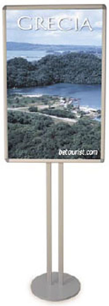 Columna Marco Clip Pie Alum.Mod.Plasencia 2 Caras