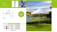 Tenda De Aço 2x2 : 2x2m (branco) pag234 cat2010