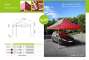 Tenda De Aço 3x4,5 : 3x4,5m (branco) pag237 cat2010