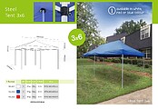 Tenda De Aço 3x6 : 3x6m (branco) pag238 cat2010