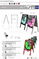 Cavalete de dupla face - Merida : 700x1000mm pag144 cat2010