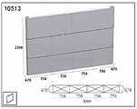 Painéis promocionais rectos ou curvos - Llanes 4x3 Uma face c/ bolsa : 670x2300x2p : 750x2300x4p pag81 cat2010