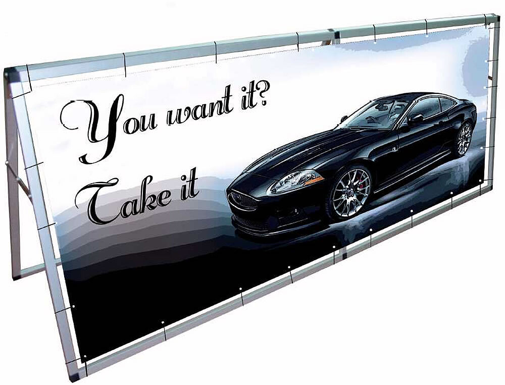Marco de alumínio - Barrier Banner c/ bolsa : 2470x955mm pag51 cat2010