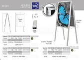 Cavalete de dupla face - Dijon 700x1000mm pag145 cat2010