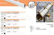 Perfil Bestclip Transparente 1000mm