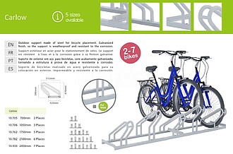SOPORTE BICICLETAS CARLOW 2100mm 6 places