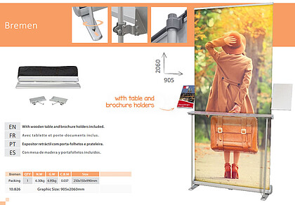 ROLL-UP BANNER BREMEN 905*2060 mm