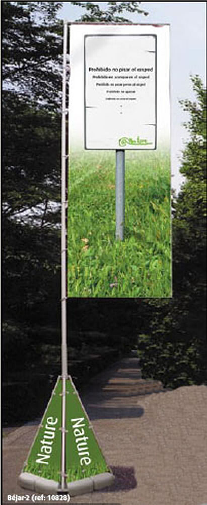 Expositor Exterior Banner BEJAR-2 para poster 1100x5000mm c/ bolsa transporte