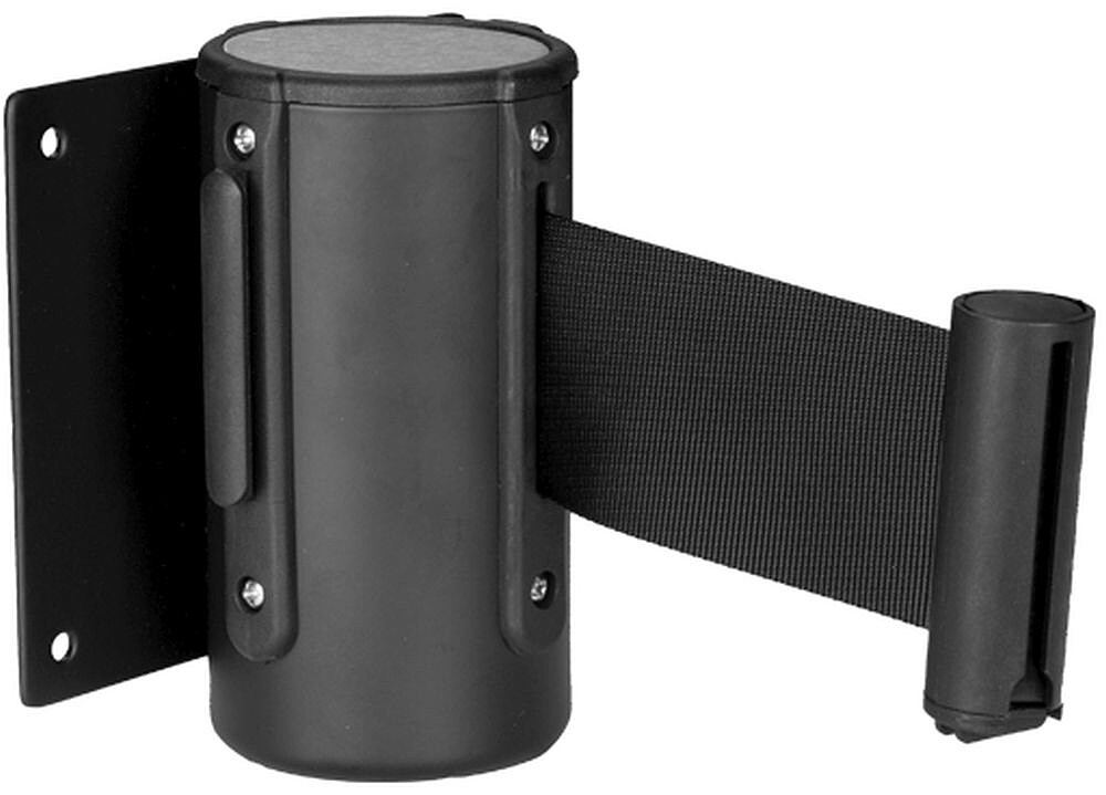 Suporte de parede com 130mm de altura e 63mm de diâmetro de tubo cor Preta