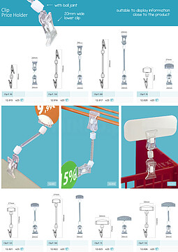 Porta Preços- MEDIUM CLIP 27x175x20mm (mínimo 25 unidades)