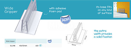 Master Grip com Adesivo : 76mm : Venda Multiplos 50 Uni