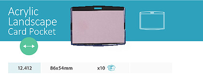 ACRYLIC ID/IC CARD CASE 86*54