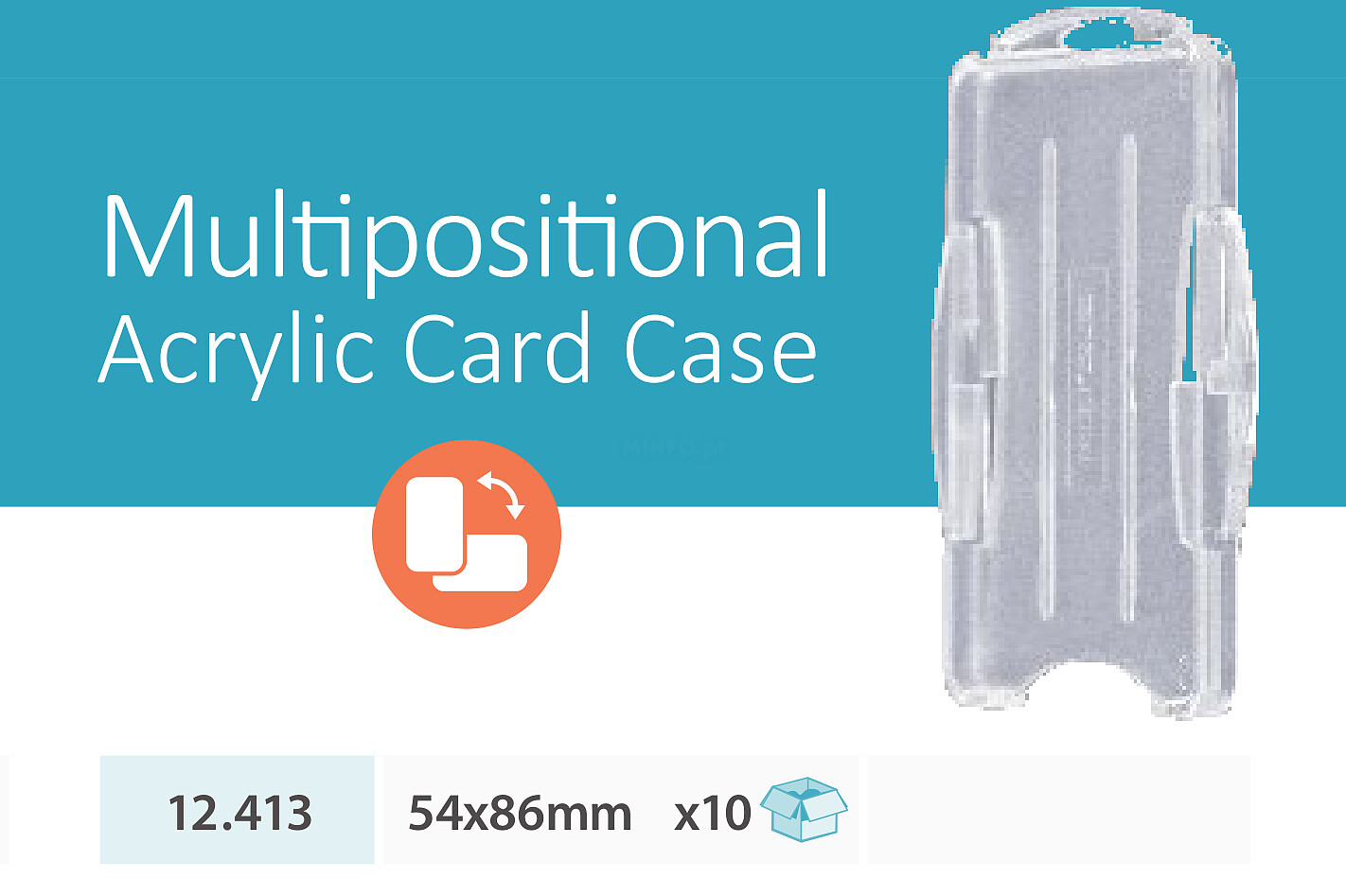Acrylic ID/IC Card Case 54*86