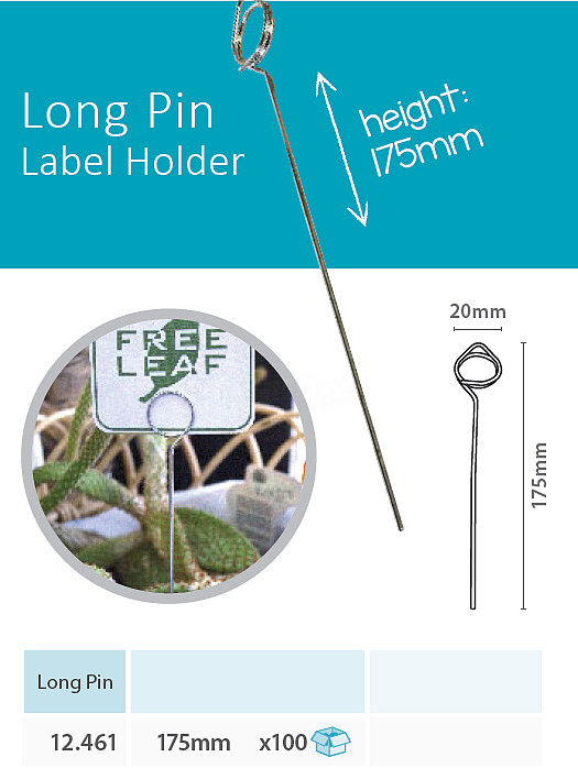 Label Holder. Height 175MM