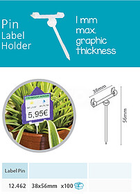 PIN TICKET SWIVELS 38MM
