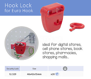 HOOK LOCK 5-7MM. DIAMETER