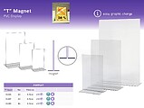 PORTAGRAFICA PVC EN “ T ” A5 ( Venda Multiplos 10 uni )